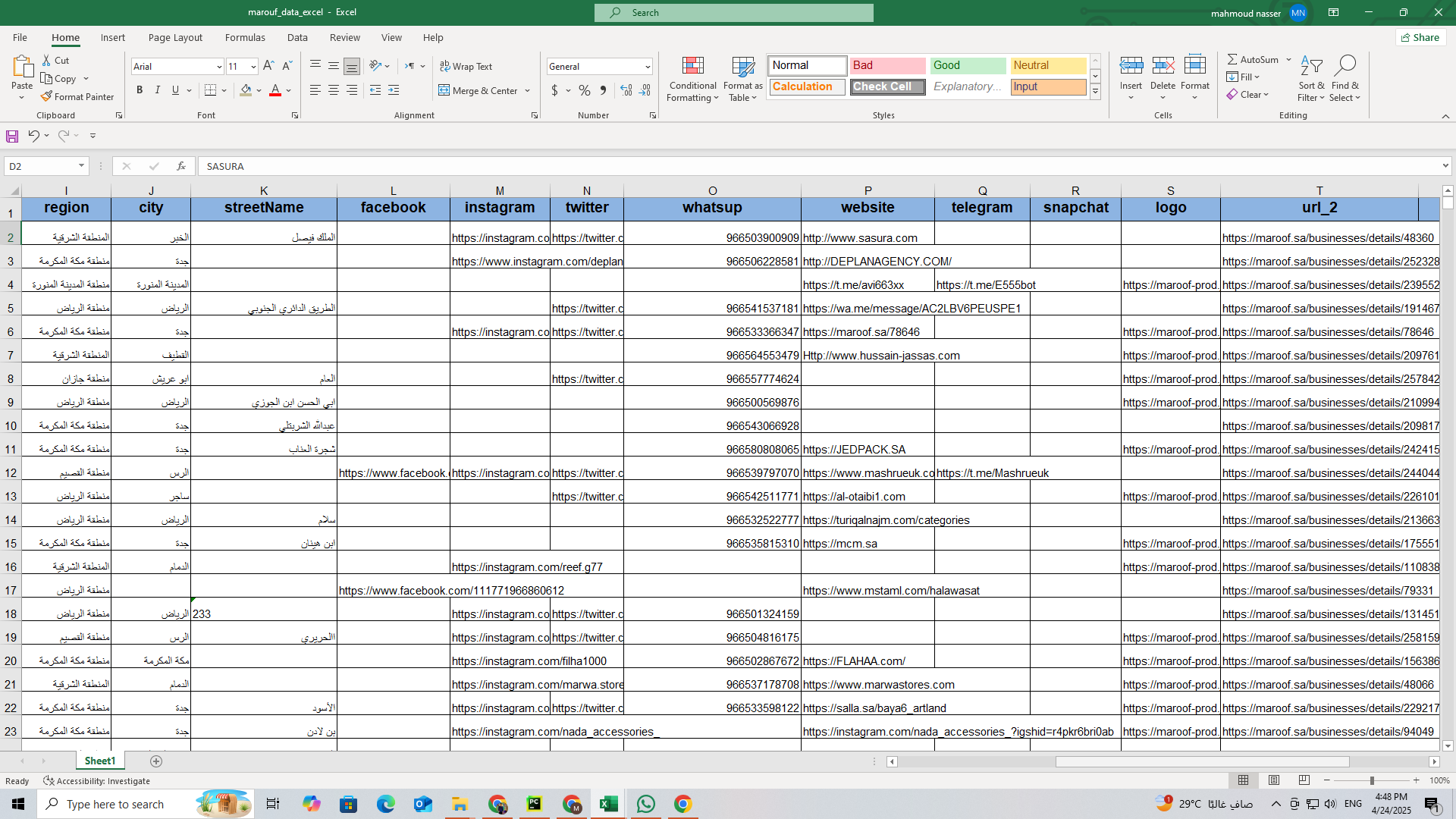 داتا الوسطاء العقاريين في الرياض